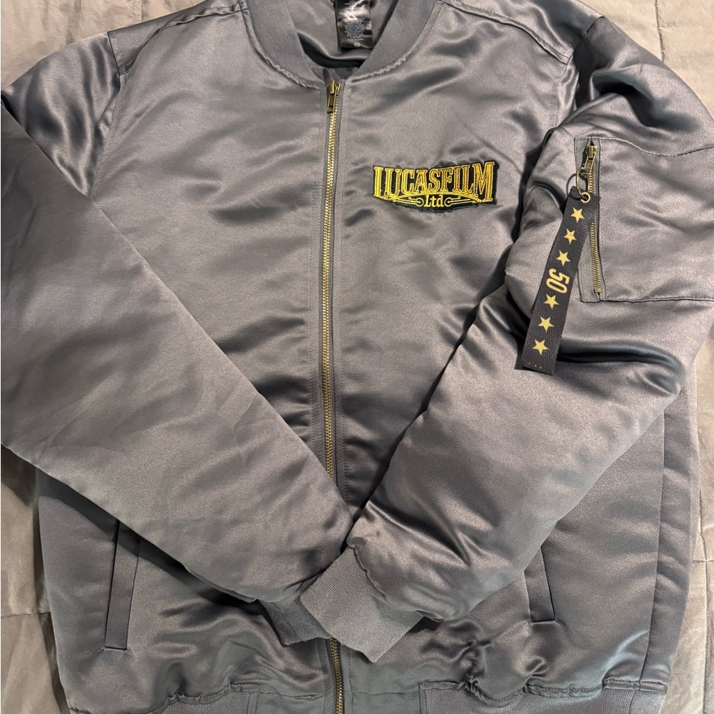 HER UNIVERSE Star Wars Lucas Film 50th Anniversary Bomber Jacket